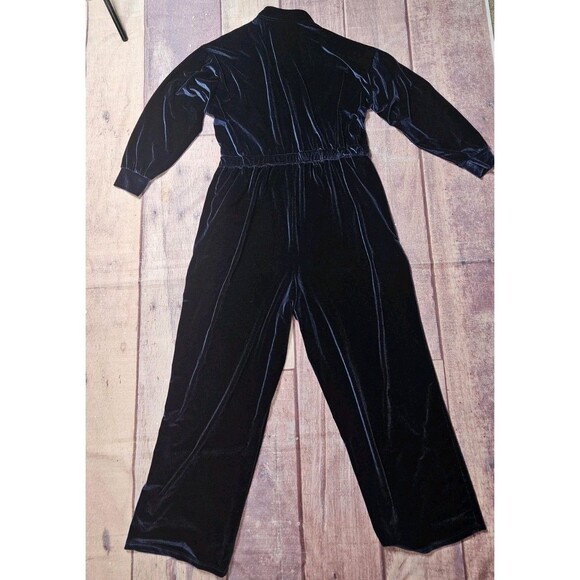 FABLETICS Vanessa Hudgens Velour Wide Leg Jumpsuit Royal Blue Plus Size 3X - Picture 11 of 12